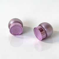 Flacon en acrylique violet en forme d'ampoule de 15 g, échantillon de crème, flacon d'essai, flacon de crème contre l'acné, flacon de crème perlée, flacon en plastique