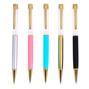 <span class=keywords><strong>ปากกา</strong></span>ลูกลื่นโลหะคุณภาพสูง DIY สีสันสดใส พร้อมโลโก้สั่งทำ ของพรีเมียม <span class=keywords><strong>ปากกา</strong></span>โลหะสีทองแบบ 3 มิติ หลอดเปล่าใส่กลิตเตอร์ DIY - Product Image 3