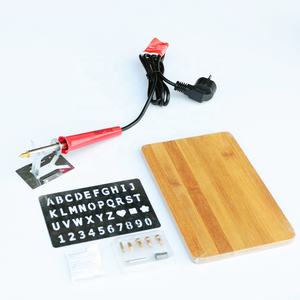230V 30W 5 Pyrography Tips + 1 Solderen Tip + Soldeer Pyrography Woodburning Kits Gereedschap Met Bamboe board - Product Image 2