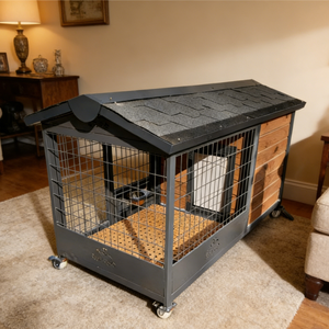 Caseta Plegable Moderna <span class=keywords><strong>para</strong></span> Patos, Refugio Exterior de Perfil Bajo con Rampa de Acceso <span class=keywords><strong>para</strong></span> Estanques, Construcción de Madera - Product Image 2