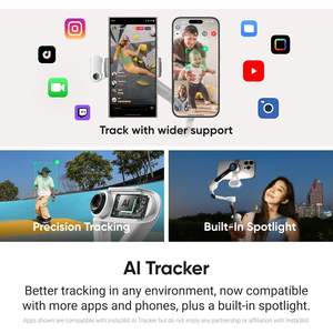 Stabilisateur de téléphone Insta360 Flow 2 Pro pour iPhone Android Gris Bluetooth V5.2 Vlogs de voyage - Product Image 2