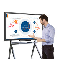 Vente chaude IQTouch oem 86 pouces Multi écran tactile moniteur équipement de formation éducative carte intelligente interactive écran plat