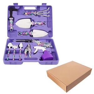 Manual <b>Garden</b> Hand Tools Set With Plastic Handle Portable Storage Case <b>Kit</b> <b>Garden</b> Tool Set - Product Image 2