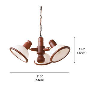 Lámpara de Techo Girona <span class=keywords><strong>Mia</strong></span>, Estilo Moderno de Mediados de Siglo, Retro, para Comedor, Cocina, Cafetería, Madera, Vidrio, Metal, LED, Alta Calidad, Nuevo Diseño - Product Image 6