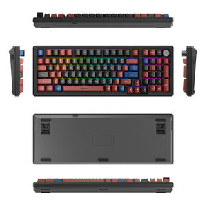 คีย์บอร์ดกลไกแบบมีสายแสง RGB ขาวดำแบบมีไฟพื้นหลัง50เมตรคลิกปุ่มยิงสองครั้งทนทาน CEM-<span class=keywords><strong>3</strong></span> PCB สำหรับเล่นเกมสำนักงาน - Product Image 6