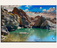 Vente chaude Décoration murale personnalisée en photo Art Décoration intérieure transparente haute clarté Impression UV Plaque en acrylique