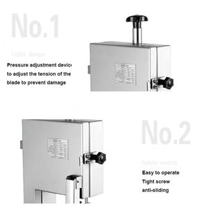Attrezzatura da cucina commerciale macellaio elettrico vacca manzo congelato macchina sega a nastro per ossa - Product Image 3