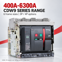 Disjoncteur aérien CDW9 400A-6300A 3P 4P ACB 50/60Hz Protection intelligente Types fixes ou extractibles