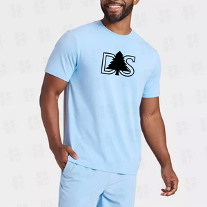 Camiseta de Trabajo para Hombre, de Alta Calidad, 95% Algodón, 5% Elastano, Elástica, Corte Regular, Color Sólido, Uniforme para Personal, Absorbe la Humedad - Product Image 2