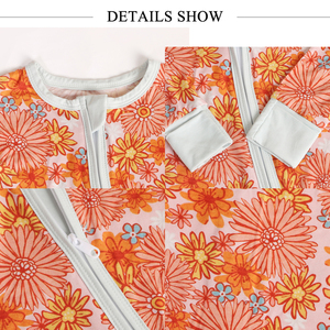 Chất Lượng Cao Hữu Cơ Tre Bé Đồ Ngủ Dài Tay Áo Dây Kéo Phim Hoạt Hình Bé Cô Gái Boutique Quần Áo Tre Quần Áo Bí Ẩn Hộp - Product Image 3