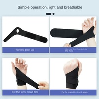 Sangle de soutien du poignet réglable personnalisée avec manchon de compression respirant en nylon pour la musculation et la course à pied, protection sportive
