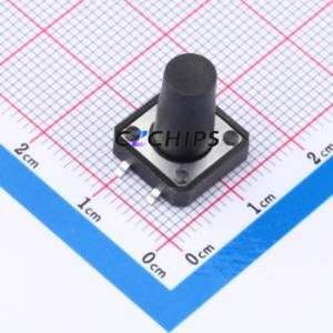 TS-1094S-A18B2-D2 Tactile Switch SMD-4P,12x12mm Switch Single Pole Single Throw Round Button 1.8N Vertical Mount - Product Image 1