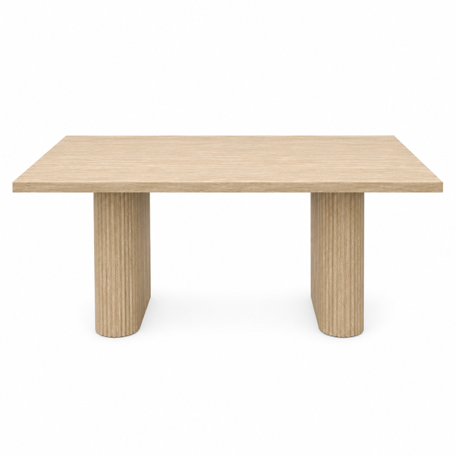 Wooden Tabletop Wood Tone Eco-Friendly Modern Organic Minimalist Design Durable Coffee Table