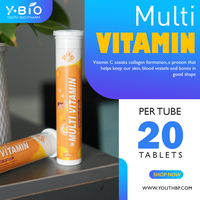 Comprimés effervescents de vitamine C à marque privée OEM pour soutenir la résilience et le bien-être quotidiens des adultes actifs et en bonne santé - 20 comprimés