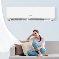 Climatiseur mural design miroir blanc haut de gamme 9000-24000 BTU R32 R410a Inverter AC Refroidissement rapide pour maison moderne