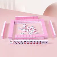 Jeu de Mahjong portable en mélamine rectangulaire pour les voyages