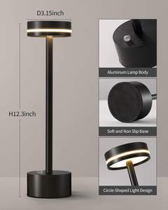 Nordic Led aufladbare kabellose kabellose Bar Lampe Nacht Luxus wiederauf ladbare kabellose Restaurant Batterie LED Tisch Schreibtisch lampe - Product Image 4