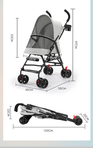 <span class=keywords><strong>Poussette</strong></span> pour animaux de compagnie portable, légère, pliable, détachable, avec housse de pluie complète, porte-gobelet, chariot pour petits chiens et chats - Voyage en plein air - Product Image 6