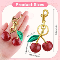 Tasbedel Handtas Fruit Sieraden Acryl Mini Tas Op maat gemaakte Portemonnee Bedel Armband Sleutelhanger Telefoonhoesje Modehanger Bedels Luxe
