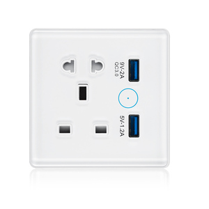 ปลั๊กไฟอัจฉริยะ LEDEAST DS-1530WN Tuya WiFi พร้อมรีโมทคอนโทรล  แบบติดผนัง  พร้อมพอร์ต USB คู่ - Product Image 1