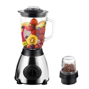 Hot 8000w sell crest silver 2 in 1 duty heavy fresh fruit juicer electrical 3l smoothie, mixer blender for home/