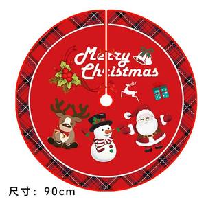 กระโปรงต้นกำมะหยี่เกล็ดหิมะพร้อมปั๊มความร้อนจัดวางบรรยากาศคริสต์มาสหรูหราสำหรับการตกแต่งด้านล่างในวันหยุด - Product Image 1