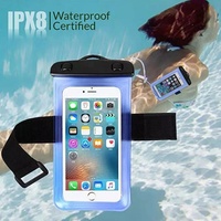 Pochette étanche pour téléphone en PVC, sac étanche, bracelet de bras, cordon, design sportif pour téléphones mobiles de 4,5 à 6 pouces