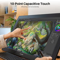 Tablette graphique professionnelle HUION Kamvas Pro 24 (Gen3) 4K UHD avec 16384 niveaux de pression pour écran tactile