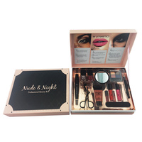 Boîte de maquillage en papier pour Mascara, vernis à ongles, brillant, liquide pour les yeux, blush, fard à paupières, miroir, bigoudi, étiquette privée, cosmétiques, maquillage