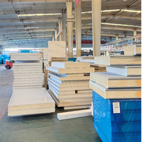 Mur de chambre froide étanche en fibre de verre Frp aluminium aluminium polyuréthane Puf Eps Rockwool panneau sandwich à noyau de mousse