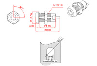 Poignées de verrouillage à palette pour remorque JK005, serrures à interrupteur de 12 mm pour armoire à outils