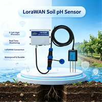 Capteur de pH du sol LoRaWAN, haute précision 0,1 pH, surveillance IoT en temps réel pour les vergers et les exploitations agricoles