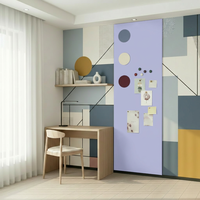 Autocollants muraux magnétiques double couche UCI DIY Art Déco, réutilisables, avec support magnétique ferreux souple, taille personnalisée, échangeables librement, décoration de chambre