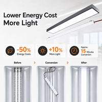 Kit de conversion LED T5 T8 pour lampes fluorescentes, garantie 5 ans, pour projets commerciaux