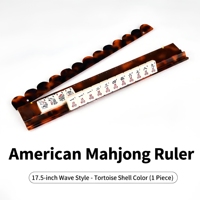 Support de Mahjong en Acrylique avec Poussoir Magnétique et Règle – Conception Portable, Résistant à l'Eau, Durable, Non Toxique, Boîte en Papier Kraft Écologique