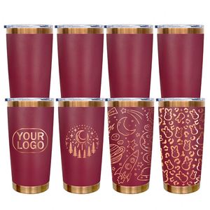 Vaso Térmico de 20 oz Color Marrón con Tapa Magnética Deslizante, Mantiene Bebidas Frías y Calientes, Interior de Cobre - Product Image 4