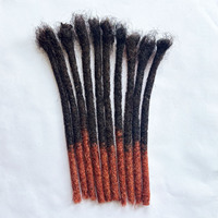 Extensions de dreadlocks en cheveux humains vierges brésiliens, doux, naturels, noirs, micro-locs, dreads, cheveux à tresser au crochet pour femmes et hommes