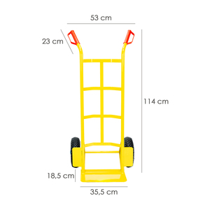 Carrello da Magazzino con Ruote Pneumatiche e Cerchi in Plastica di Facile Utilizzo - Product Image 4