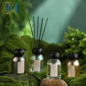 C & H卸売ロリス香水リードディフューザーガラスボトルカスタムラグジュアリーフレグランスクリスタルリードディフューザー