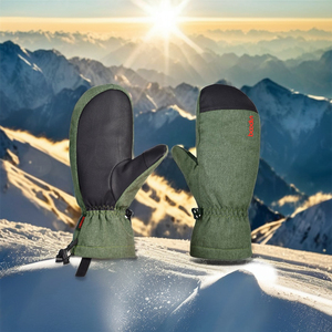 Gants de ski personnalisé<span class=keywords><strong>s</strong></span> <span class=keywords><strong>HBG</strong></span> 1215 à doigts complets, imperméables, chauds, isolants, coupe-vent, mitaines de ski de neige - Product Image 1