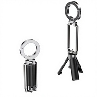 Support de téléphone pliable de poche léger en alliage de zinc et ABS, trépied magnétique rotatif à 180° pour la randonnée, l'escalade, les selfies quotidiens et les vidéos