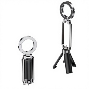 Support de téléphone portable léger en alliage de zinc et ABS 180 °   Trépied magnétique rotatif pour la randonnée, l'escalade, les selfies quotidiens et l'enregistrement vidéo - Product Image 1