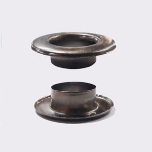 Œillet plat en laiton 3,5-15 mm, anneau de ventilation rond en cuivre et fer pour la décoration de vêtements et sacs - Product Image 5