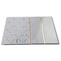 Panneau de plafond en PVC ignifuge haute brillance à prix d'usine pour la décoration de chambre et de salon, entretien réduit et panneau mural WPC personnalisé