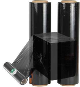 Fabricant de film d'emballage étirable noir personnalisé, emballage en rouleau géant, emballage de plateau de coulée en plastique, film étirable - Product Image 1