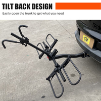 Porte-vélos robuste pour plateforme de remorquage, support arrière pour 2 vélos, compatible avec vélos électriques à pneus larges, pour récepteur de 2 pouces, SUV et camion