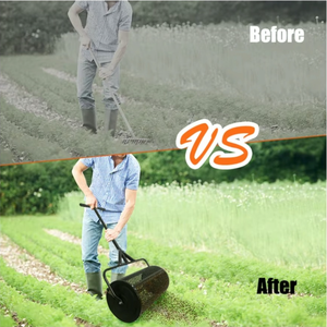 Customizable Steel Roller Spreader Easy to Assemble Mesh Compost Spreader for Lawn and Garden <strong>Topsoil</strong> - Product Image 5