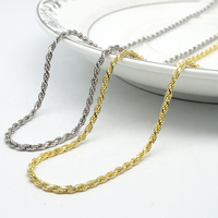 Collier chaîne torsadée en argent massif 925, finition diamant brillante, pour hommes et femmes, vente en gros de bijoux en argent 925 de qualité supérieure, tendance et très demandé