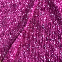 Tissu côtelé en coton pour vêtements, élastique et doux, impression numérique personnalisée disponible, approvisionnement direct usine, MOQ 1 mètre