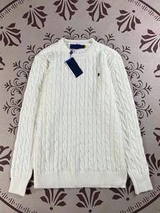 Maglione da <span class=keywords><strong>Uomo</strong></span> in Misto <span class=keywords><strong>Cotone</strong></span> con Collo Alto, Logo Ricamato, Motivo a Trecce, Caratteristica Anti-Restringimento per l'Autunno - Product Image 5